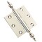 Embassy 3 x 3 Solid Brass Hinge, Polished Nickel Finish with Urn Tips 3030US14U-1 - alternate 1